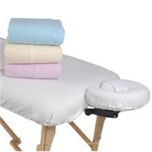 Weißes Microfiber Badekurort-Massage-Tabellen-Flachbett-Blatt